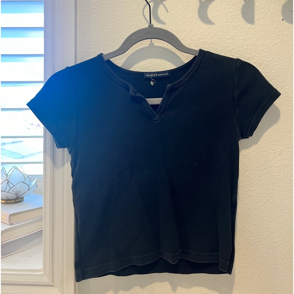 Brandy Melville Black Crop Top